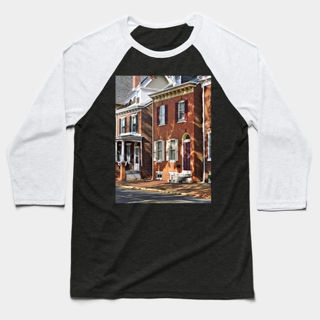 New Castle DE - Row of Townhouses Baseball T-Shirt by SusanSavad